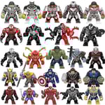 28 Stilar Anime Figur Wolverine The Thing Spide Byggklossar Rman Thor Leksaker För Barn Pojkar Flickor Julgåva A006