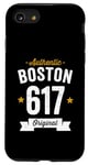 Coque pour iPhone SE (2020) / 7 / 8 617 Boston Code régional vieilli authentique foncé