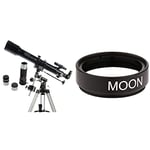 Celestron 21037 PowerSeeker 70EQ Refractor Telescope - Black & 94119-A 1.25 Inch Moon Filter