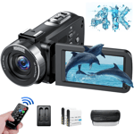 4K 42MP Video Camera Camcorder 18X Digital Zoom Recorder Vlogging YouTube Cam UK