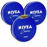 3x Nivea Creme All Purpose Face Body Moisturising Cream for Dry Skin Care 150ml