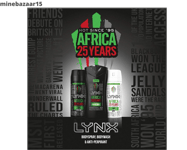 Lynx Africa 25 Years Trio GiftSet The Perfect Present For Men Boys And Teenagers
