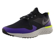 Nike Women's WMNS Odyssey React 2 Shield 39s Running Shoes, Black/Metallic Silver/Va Purple, 6 UK