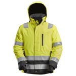 snickers workwear vinterjakke 1132 hivis kl 3 herre vinterjakke, kl.3