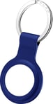Puro Icon AirTag silikoninen pidike avainrenkaalla (sininen)
