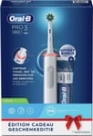 Oral-B Pro 3 3800 Cross Action - Vit - Elektrisk tandborste med gratis tandkräm