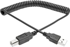 Tripp-Lite U022-010-COIL USB 2.0 A/B spiralkabel (M/M), 3 meter TrippLite