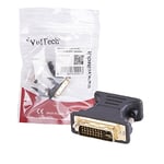 Vultech ADU93 Adaptateur VGA to DVI, Noir