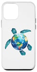 Coque pour iPhone 12 mini Save The Planet Turtle Recycle Ocean Environment Earth Day