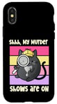iPhone X/XS Shss My Murder Shows Are On. True Crime Cat Murder Mystery Case