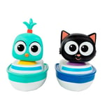 Milo Toddler Bath Toys - 2 Pack Little Toy Boats for Water Play with Milo and Lark from the Milo Animated Series and Thrilling Bath Squirters Action | Collectable Baby Bath Toys for 3+ Year Olds