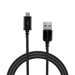 TECHGEAR Extra Long (2 meter 6.5 ft) Micro USB Data Sync & Charging Cable Lead Compatible with Xiaomi Redmi 9AT, Mi A2 Lite