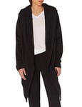 Urban Classics Women's Tb1330-ladies Hooded Sweat Cardigan Sweater, Black (Black 7), XXL