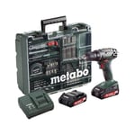 metabo skru-/bormaskin bs 18 sett batteri skru/bor maskin