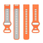 Twin urheilu kellon ranneke Fitbit Charge 6 - Oranssin/harmaa