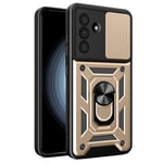 Samsung Galaxy A56 5G Skal med Ringhållare - Guld