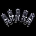 5pcs G9 Halogen Bulb 20/40/60w 220v Warm White For Wall Lamp Cle N/a