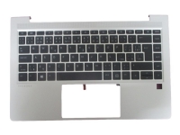 HP - Ersättningstangentbord för bärbar dator - med ClickPad - bakgrundsbelyst - tjeckisk/slovakisk - med övre skydd - för ProBook 640 G8 Notebook
