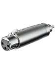 Pro XLR Adapter 3pin XLR F - RCA M