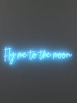 Yellowpop Word Art Fly Me To The Moon Neon Sign