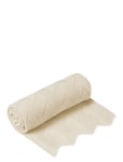 Scallop Knit Blanket *Villkorat Erbjudande Home Sleep Time Blankets & Quilts Beige Cam Copenhagen