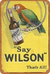 No/Brand Say Wilson That'S All Tin Sign Retro Metal Painted Art Poster Decoration Warning Plaque Bar garage Yard Garden Gift