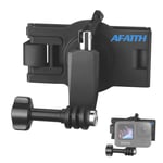 AFAITH Backpack Strap Mount for GoPro, 360° Rotating Adjustable Backpack Shoulder Strap Mount for GoPro Hero 10/9/8/7/6/5/4/3+, Insta 360 One R, OSMO Action, Xiaoyi 4K and Most Action Cameras