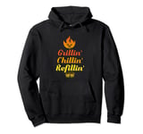Id Smoke that Barbeque Smoke Grill, Chillin Grillin Refillin Pullover Hoodie