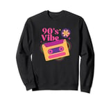 Ironic 90s Retro Cassette Player Music Sweatshirt