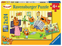 Ravensburger - Puzzle Enfant - Puzzles 2x24 p - A la maison avec les Kid-E-Cats - Dès 4 ans - 05080