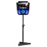 Fenton SBS20 Karaoke Machine Speaker System with CD-G Player TV Video Output, 2 Microphones and Stand, Echo Effect, Bluetooth, USB, Party Light Show, Black