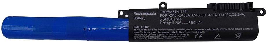 Replace Laptop Battery for ASUS A31N1519 F540 F540L F540LA X540 X540LA X540LJ X540SA, ASUS X540SC X540YA R540 R540L R540LA R540LJ R540S R540SA R540Y[11.25V 3500mAh, 12 Months Warranty ]