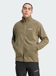 adidas Terrex Multi Full-Zip Fleece Jacket, Green, Size Xl, Men