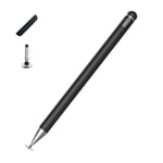 Stylus pens for ipad Pencil, Capacitive Pen High Sensitivity Disk Tip, Magnetism Cover Cap, Universal for Apple/iPhone/iPad pro/Mini/Air/Android/Microsoft/Surface & Other Touch Screen Devices (BLACK)