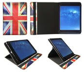 Universal Wallet Case Cover Folio Union Jack suitable for DEXP Ursus S180 8 Inch Tablet
