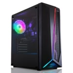 [CLEARANCE] CiT Patriot RGB Tempered Glass ATX Gaming PC Case