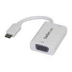 StarTech USB-C to VGA Video Adapter with USB Power Delivery - 1920 x 1
