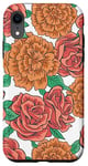 Coque pour iPhone XR Rose Garden Flower Rose corail clair Motif faon