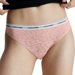 Calvin Klein Trosor Lace Thong Ljusrosa polyamid X-Small Dam