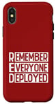 iPhone X/XS R.E.D Remember Everyone Deployed RED Friday Military Veteran Case