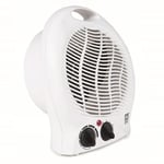 Pifco 2kW Thermostat Portable Fan Heater 3 Settings White