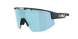 Bliz Matrix Small sykkelbriller mattsvart med blå linse