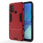 HDOMI OPPO A53 Case,Detachable PC + TPU Dual Layer Protective Cover for OPPO A53 (Red)