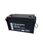 Q-Batteries 12LS-120 / 12V - 128Ah 10-års AGM batteri