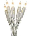 Slynge P-LED (x35), Varmhvitt lys, Transparent kabel