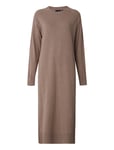 Ivana Cotton/Cashmere Knitted Dress Brown Lexington Clothing