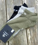 3 PAIRS : CONVERSE Khaki Grey Black 8.5-11 43-46 NO SHOW Low Cut Trainer SOCKS