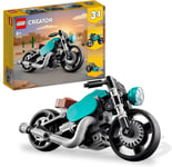 LEGO Creator 3 in 1 Vintage Motorcycle Set, Classic Motorbike Toy to Street... 