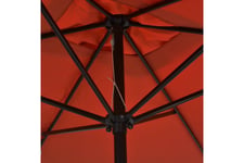 Aurinkovarjo metallirunko 300x200 cm terrakotta - Ruskea