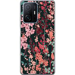 Xiaomi 11T Pro Gjennomsiktig Telefondeksel Blommor